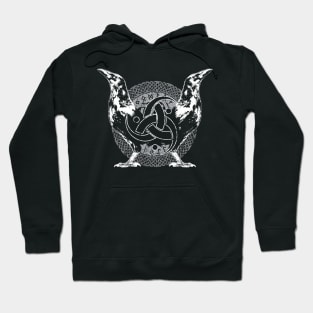 The Twin Ravens of Odin -Huginn and Muninn Hoodie